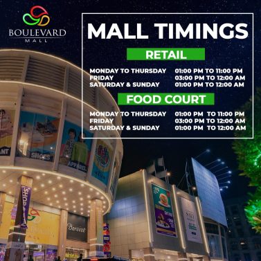 boulevard mall timings